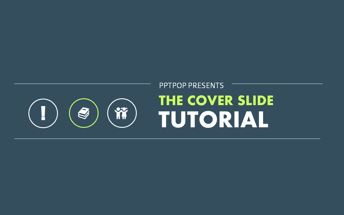 PowerPoint Presentation Design: Create An Iconic Cover Slide - PPTPOP