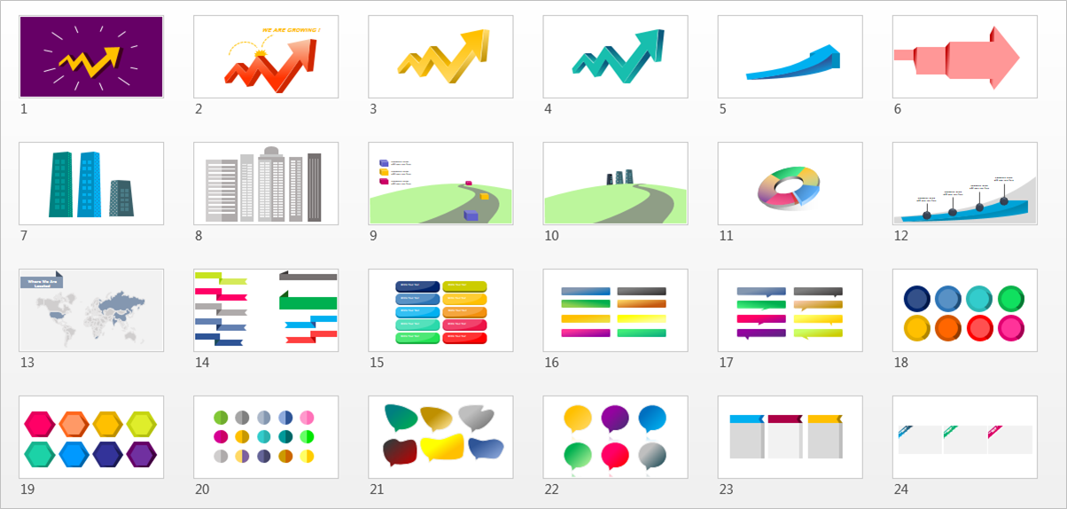 Beautiful Editable PowerPoint Graphics Shapes Free 