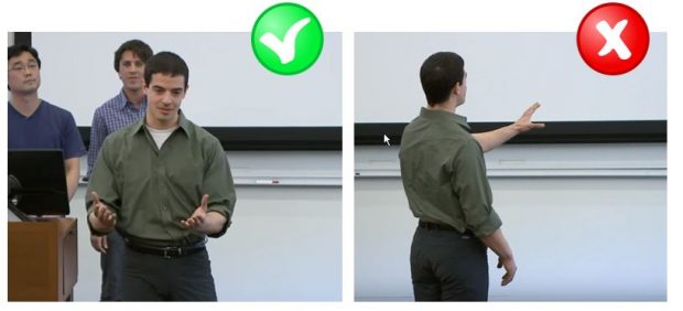 correct standing pose for public speaking