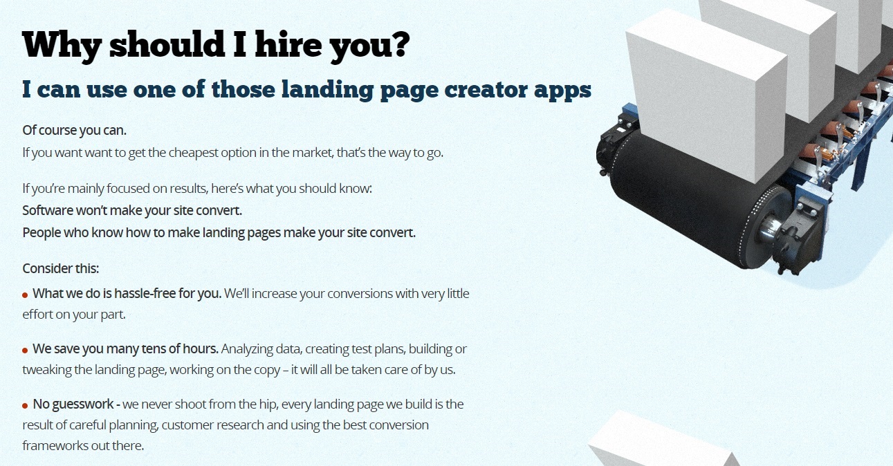 Landing page makeover