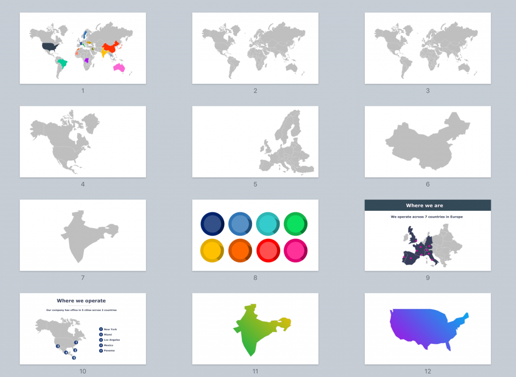 Beautiful PowerPoint World Map Presentation Template [Free]