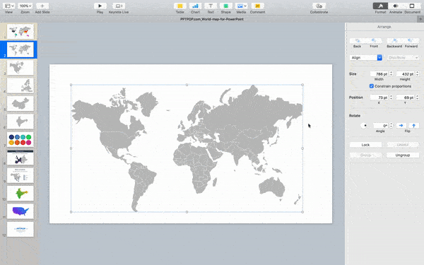 editable world map