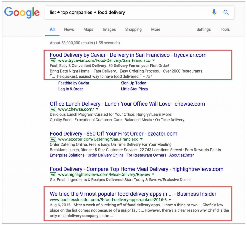 use google to review how others are selling themselves