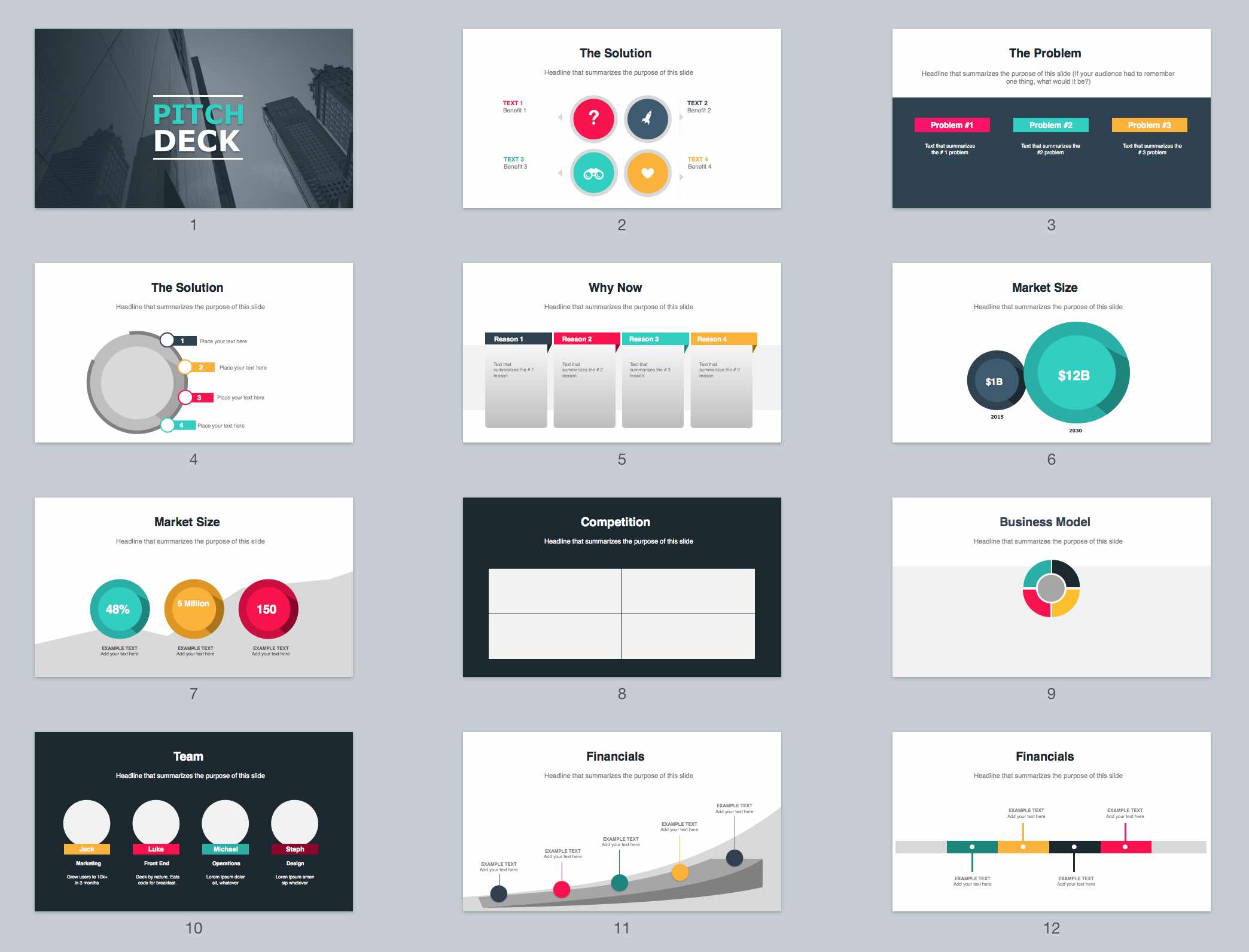 Beautiful Free Pitch Deck Template Powerpoint Keynote