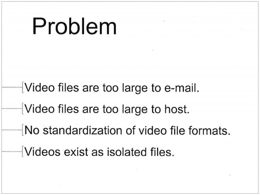 Youtube pitch deck problem