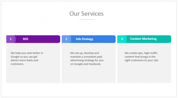 example of ppt graphics use for a sales presentation