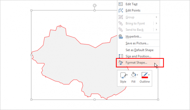 china map customized