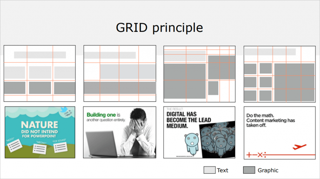 grid principle slide lay out basics