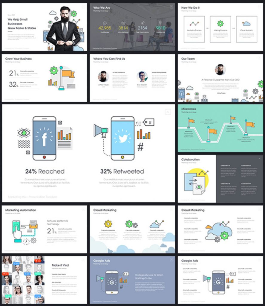 10 in 1 Pitch Marketing Mix Template