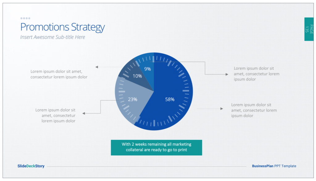 Business Proposal Template Promotion Slide