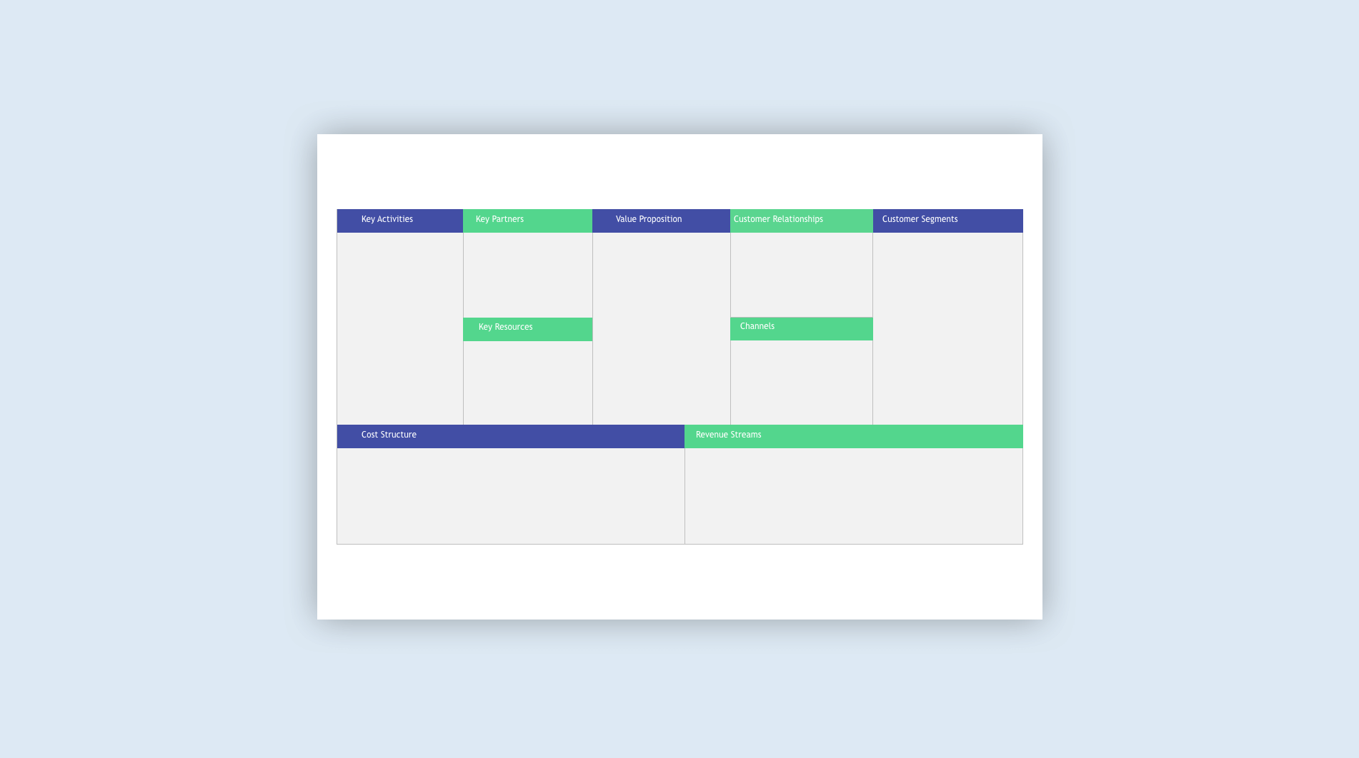 Business Model Canvas Template Microsoft Word Download